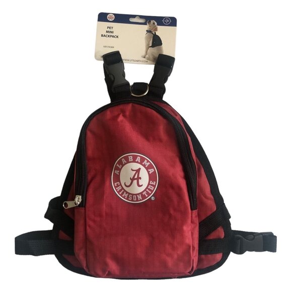 Alabama Crimson Tide Mini Pet Dog Doggie Backpack Officially Licensed Medium NWT - Picture 2 of 5